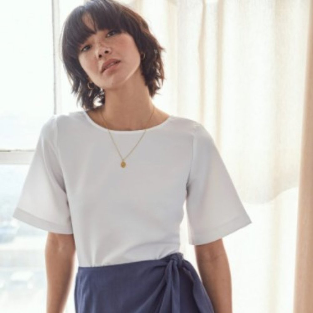 New with tags VETTA White Blouse
